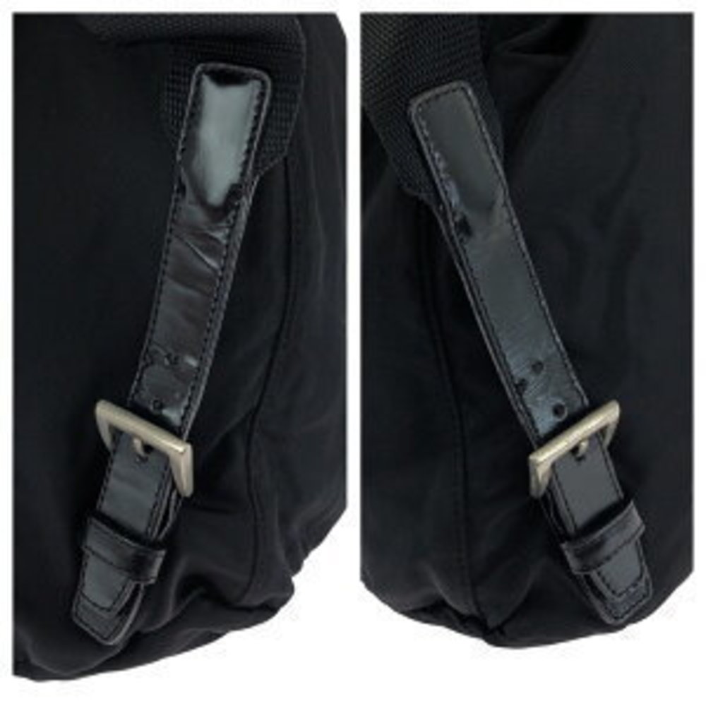 Prada Backpack Triangular Black Tessuto Nylon - image 5